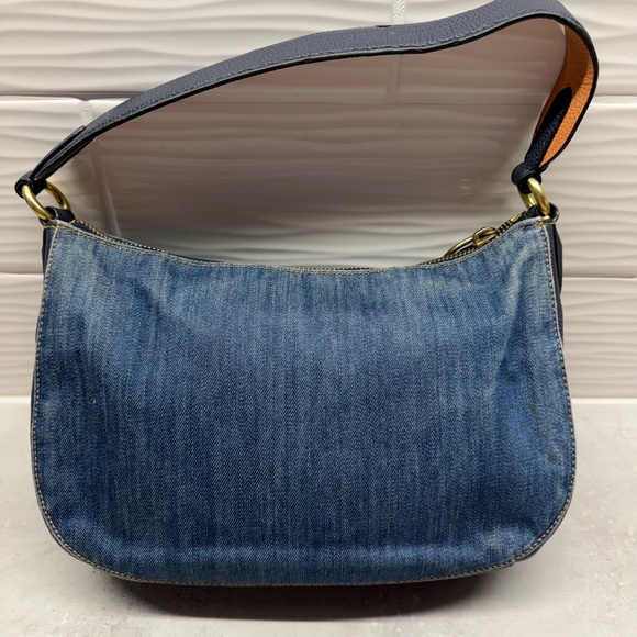 Coach Denim Sutton Shoulder Bag - Picture 2 of 7